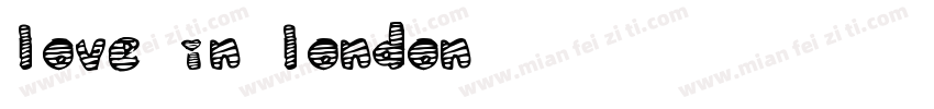love in london字体转换